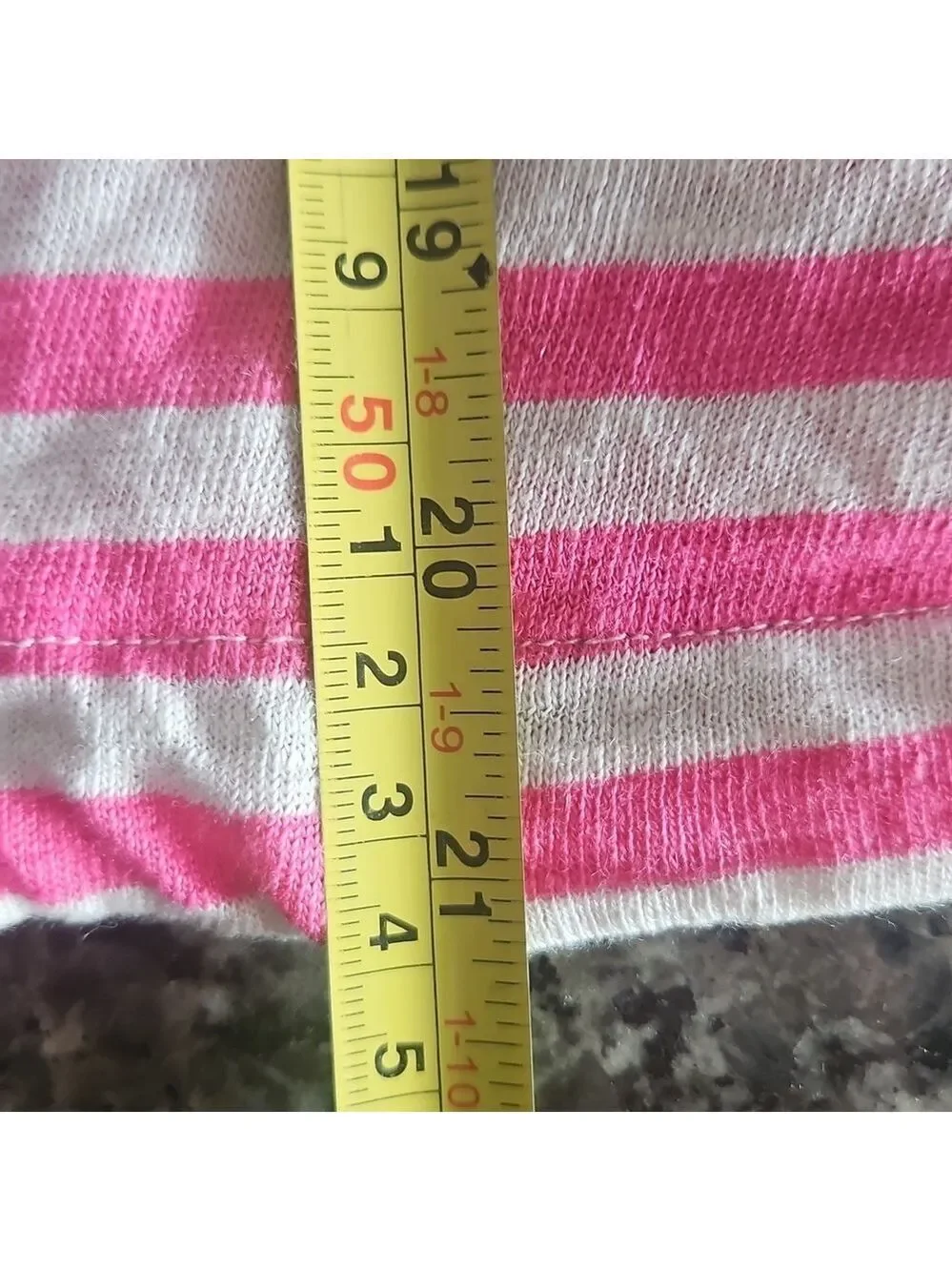 Brax Linen Candice Striped Tee Pink & White Women’s Medium | Lightweight Summer - Picture 7 of 8